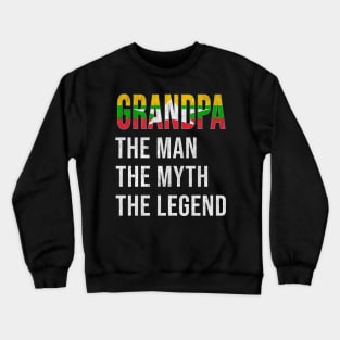Grand Father Burmese Grandpa The Man The Myth The Legend - Gift for Burmese Dad With Roots From  Myanmar Crewneck Sweatshirt